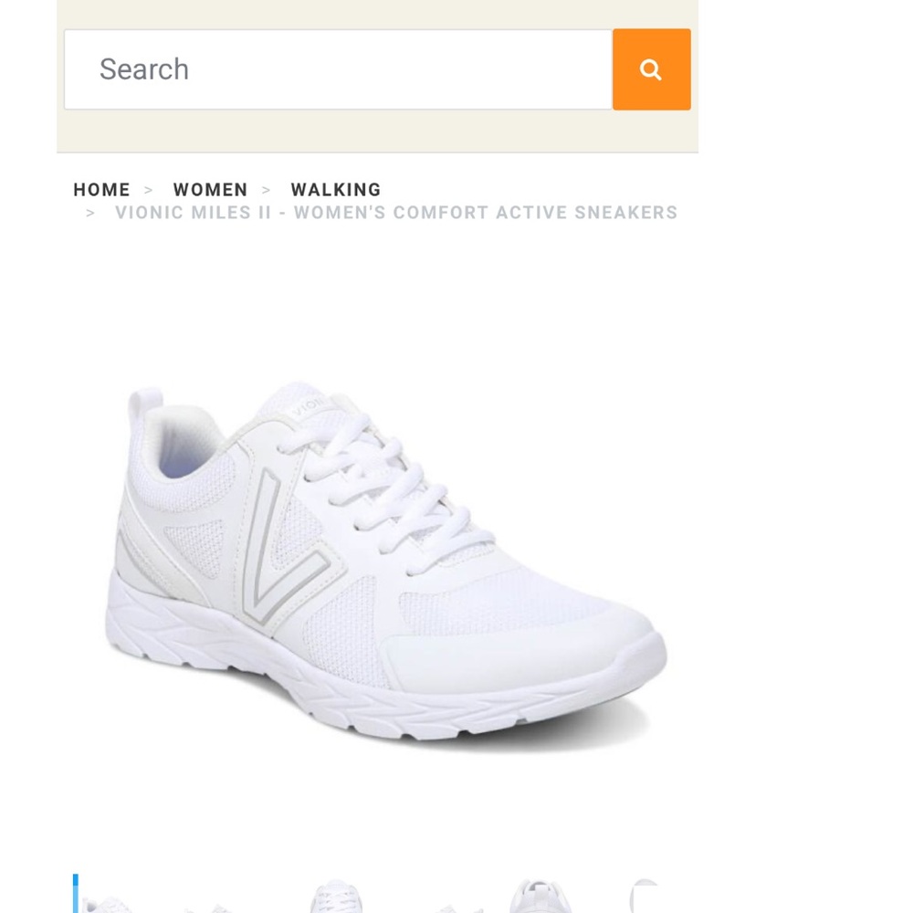Vionic White Athletic Sneakers - Picture 10 of 14